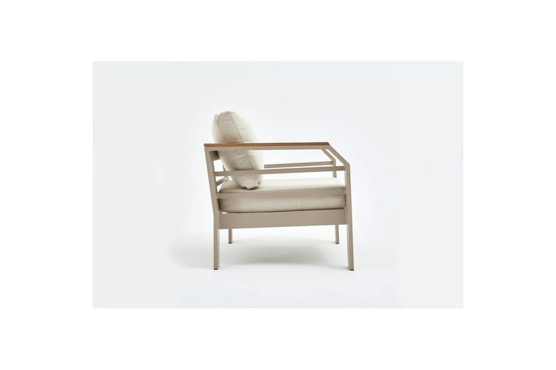 Trädgårdsloungeset Sudassento Beige - Beige - Utemöbler - Loungemöbler - Soffgrupp utomhus