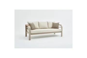 Trädgårdsloungeset Sudassento Beige - Beige - Utemöbler - Loungemöbler - Soffgrupp utomhus