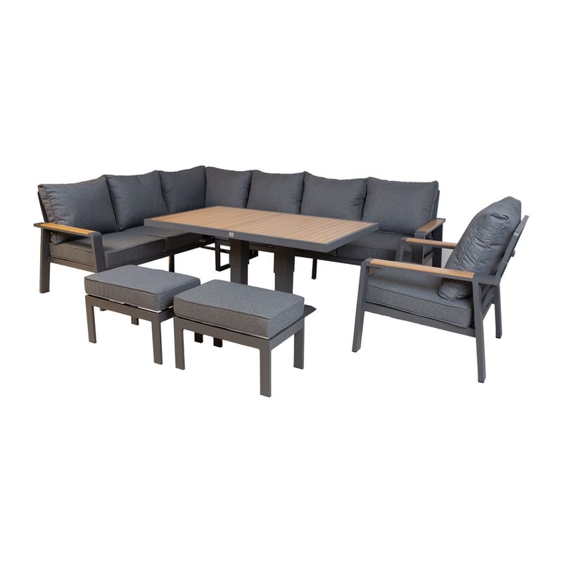 Trädgårdsmöbelset Telor - grå - Utemöbler - Loungemöbler - Soffgrupp utomhus