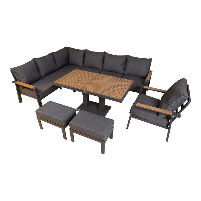 Trädgårdsmöbelset Telor - grå - Utemöbler - Loungemöbler - Soffgrupp utomhus