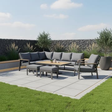 Trädgårdsmöbelset Telor - grå - Utemöbler - Loungemöbler - Soffgrupp utomhus
