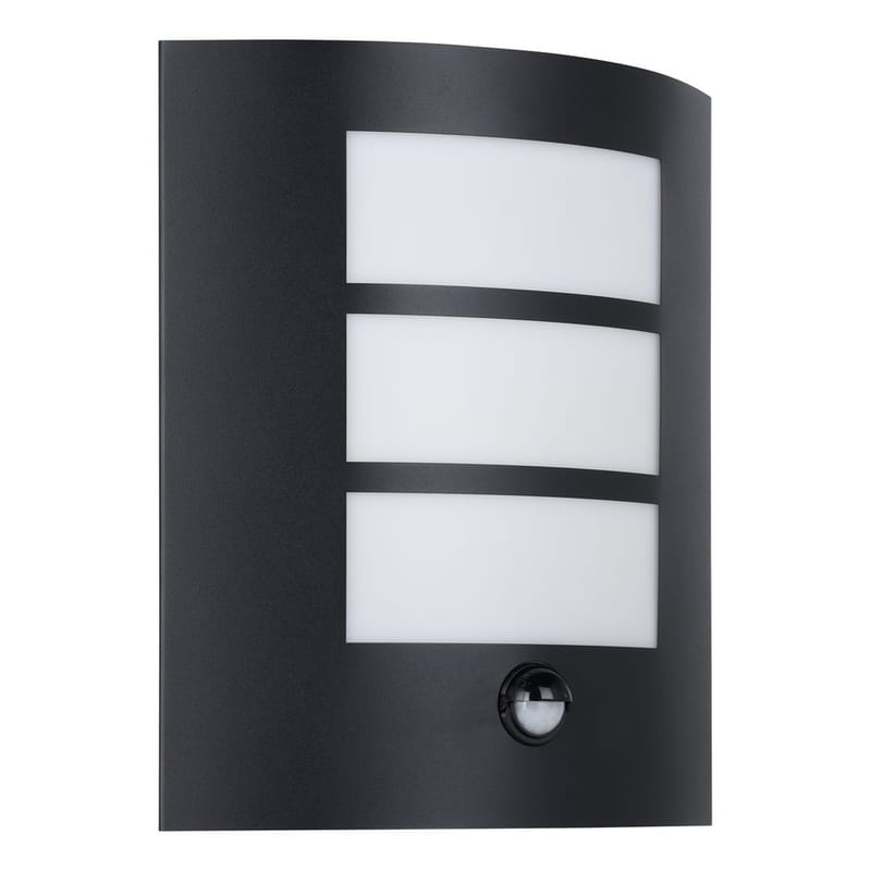 Utvändig vägglampa City med sensor - Svart - Trädgård & spabad - Utemiljö - Entré - Entrébelysning