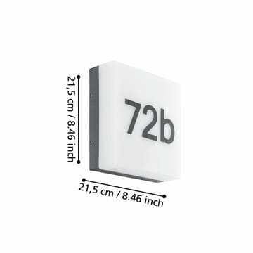 Vägglampa Cornale - 21,5 cm - Trädgård & spabad - Utemiljö - Entré - Entrébelysning