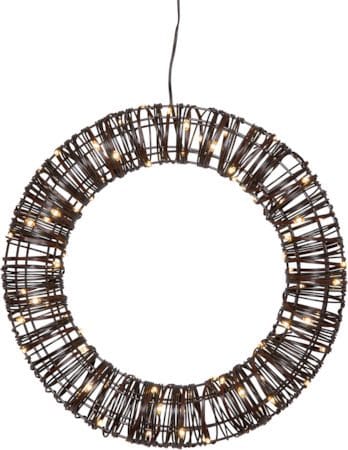 Vicke Wreath Utomhusdekoration belysning 40 cm - brun - Trädgård & spabad - Utemiljö - Altan & terrass - Altanbelysning