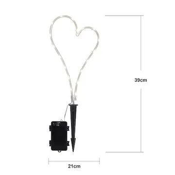 Decorationheart LED Gravljus 21 cm - vit - Trädgård & spabad - Utemiljö - Entré - Entrébelysning