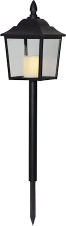 Flame LED Gravlykta 52 cm, svart