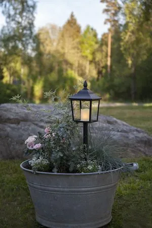Flame LED Gravlykta 52 cm - svart - Trädgård & spabad - Utemiljö - Entré - Entrébelysning