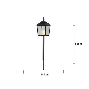 Flame LED Gravlykta 52 cm - svart - Trädgård & spabad - Utemiljö - Entré - Entrébelysning