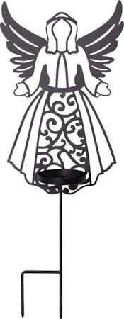 Flamme Deco LED Gravljus 21.5 cm, svart