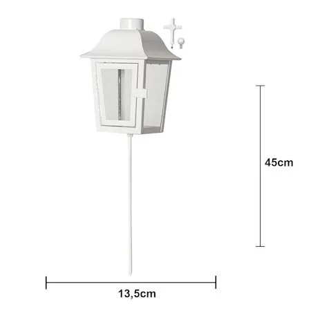Serene Lykta 13.5 cm - vit - Trädgård & spabad - Utemiljö - Trädgårdsdekoration - Trädgårdsfigurer & trädgårdsprydnad - Utelykta
