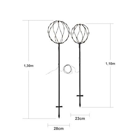 Sphere Black Utomhusdekoration 250 cm - svart - Trädgård & spabad - Utemiljö - Entré - Entrébelysning