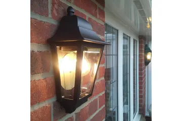 Utomhusvägglampa Elstead Lighting Deco Lane Svart - Svart - Trädgård & spabad - Utemiljö - Entré - Entrébelysning