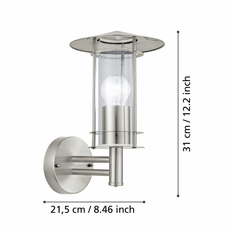 Vägglampa Lisio - 17,5 cm - Trädgård & spabad - Utemiljö - Entré - Entrébelysning