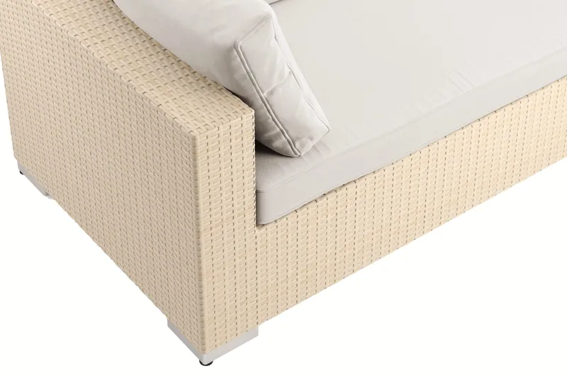 Bahamas Vänstermodul utomhus 140 cm - Beige - Utemöbler - Loungemöbler - Modulsoffa utomhus - Högermoduler utesoffa