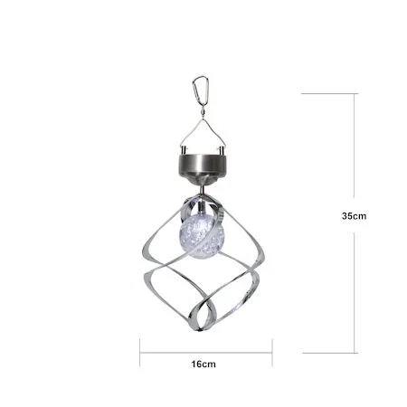 Roma Solcellsvindspel 16 cm - silver - Inredning - Julpynt & helgdekoration - Julpynt & juldekoration - Julängel & julfigur