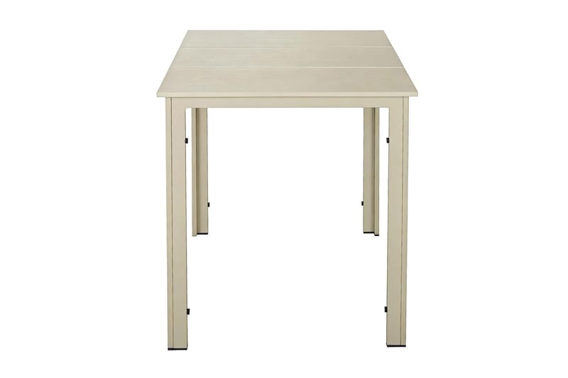 Tunis Cafebord utomhus 70x70 cm i metall/plast - Beige - Utemöbler - Balkong - Balkongmöbler - Balkongbord