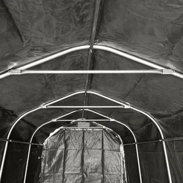 Garagetält 2,4x6m | 14,4m² - 500g/m² | PVC - Grå - Trädgård & spabad - Utemiljö - Förvaring utomhus - Trädgårdstält & förvaringstält