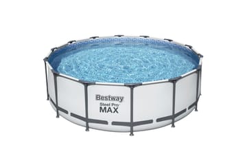 Bestway Steel Pro MAX ovanmarkpool 4,27 m Grå - Trädgård & spabad - Utomhusbad - Pool - Pool ovan mark