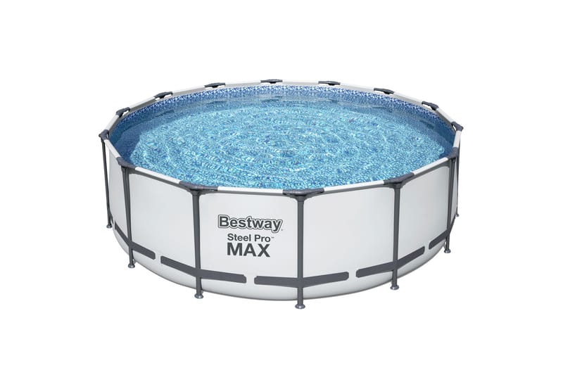 Bestway Steel Pro MAX ovanmarkpool 4,27 m Grå - Trädgård & spabad - Utomhusbad - Pool - Pool ovan mark