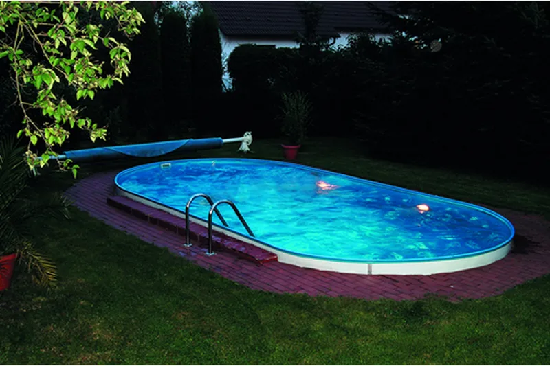 Planet Pool Stålväggspool Premium Oval 6,0x3,2x1,5m Inbyggd - Planet Pool - Trädgård & spabad - Utomhusbad - Pool - Pool ovan mark