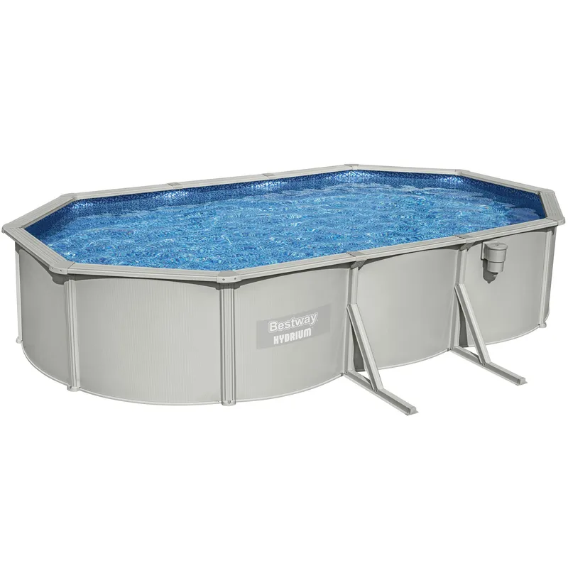 Bestway stålväggspool 6,1x3,6m - 1,2m djup | Hydrium Pool set (56369)
