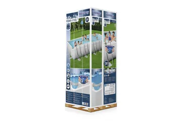 Bestway Power Steel Ovanmarkspool 6,4x2,74m - Grå - Trädgård & spabad - Utomhusbad - Pool - Pool ovan mark
