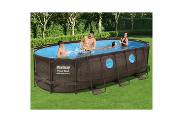 Bestway Power Steel Swim Vista II Ovanmarkpool  5,49x2,74 m - Bestway - Trädgård & spabad - Utomhusbad - Pool - Pool ovan mark