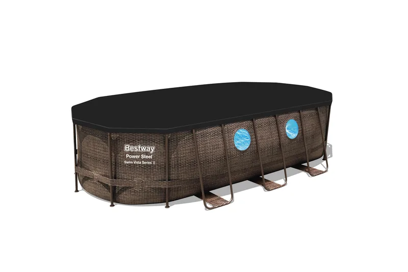 Bestway Power Steel Swim Vista II Ovanmarkpool  5,49x2,74 m - Bestway - Trädgård & spabad - Utomhusbad - Pool - Pool ovan mark