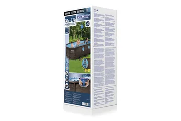 Bestway Power Steel Swim Vista II Ovanmarkpool  5,49x2,74 m - Bestway - Trädgård & spabad - Utomhusbad - Pool - Pool ovan mark