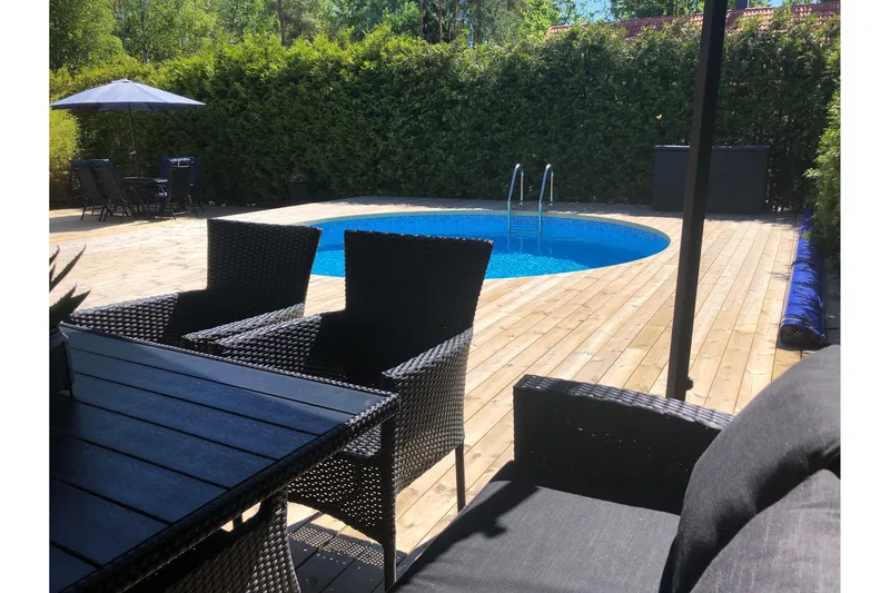 Pool ovan mark Planet Pool Planet Pool Stålväggspool Premium Rund 5,0x1,5m Inbyggd L:Pe Grå