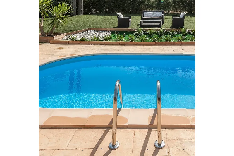 Poolpaket Nedgrävd Gre Inground Oval 700 x 320 x 150 cm - 700 x 320 x 150 cm - Trädgård & spabad - Utomhusbad - Pool - Nedgrävd pool