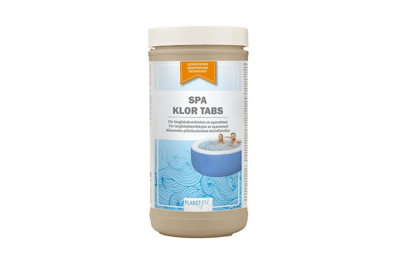 Vattenvård Planet Spa Klor Tabs 1 kg (20 g) Långverkande
