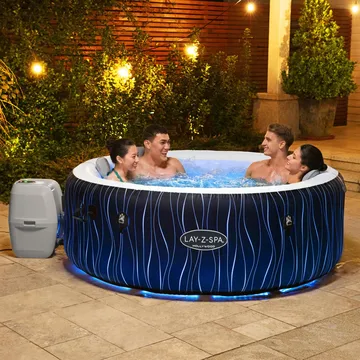 Lay-Z Spa Hollywood Airjet | Bestway uppblåsbart spabad 4-6 personer - Trädgård & spabad - Utomhusbad - Spabad - Uppblåsbart spa