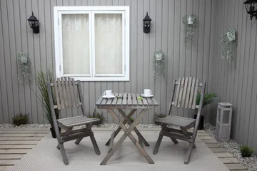 Utomhusmöbelgrupp Wilma & Visby - Grå - Utemöbler - Balkong - Balkongmöbler - Balkonggrupp & balkongset
