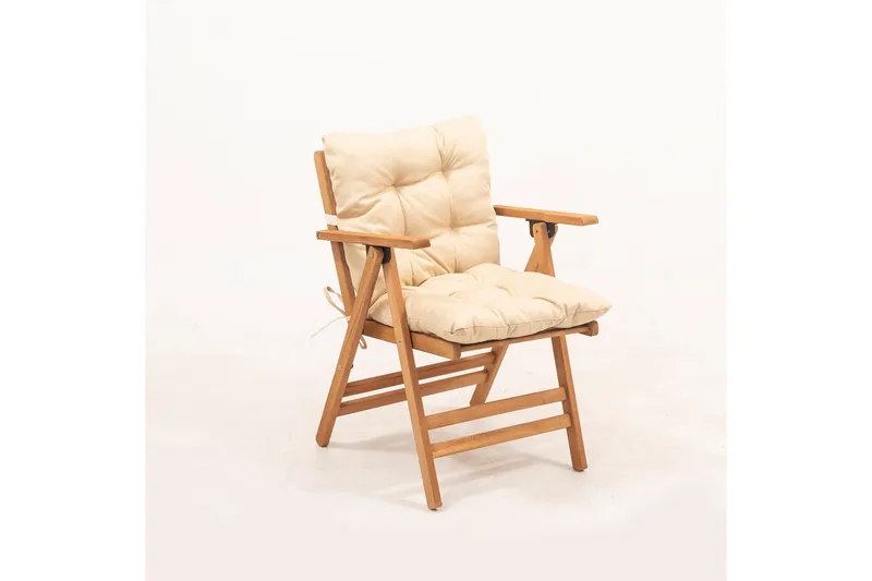 Narwani Pall - Cream/Natural - Utemöbler - Loungemöbler - Loungestol utomhus