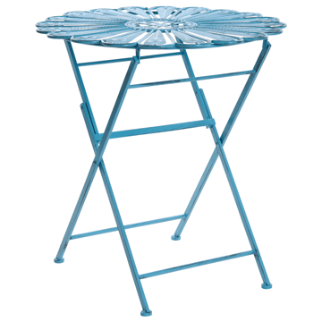 Bistrobord utomhus Pavia 71 cm Järn - Blå - Utemöbler - Balkong - Balkongmöbler - Balkongbord
