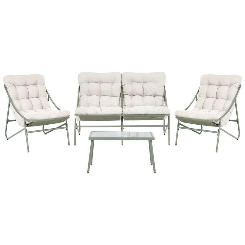 Loungegrupp 4-sits Molveno, Grön