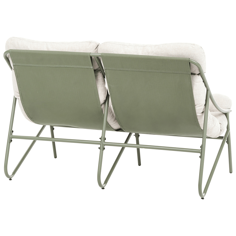 Loungegrupp 4-sits Molveno - Grön - Utemöbler - Balkong - Balkongmöbler - Balkonggrupp & balkongset