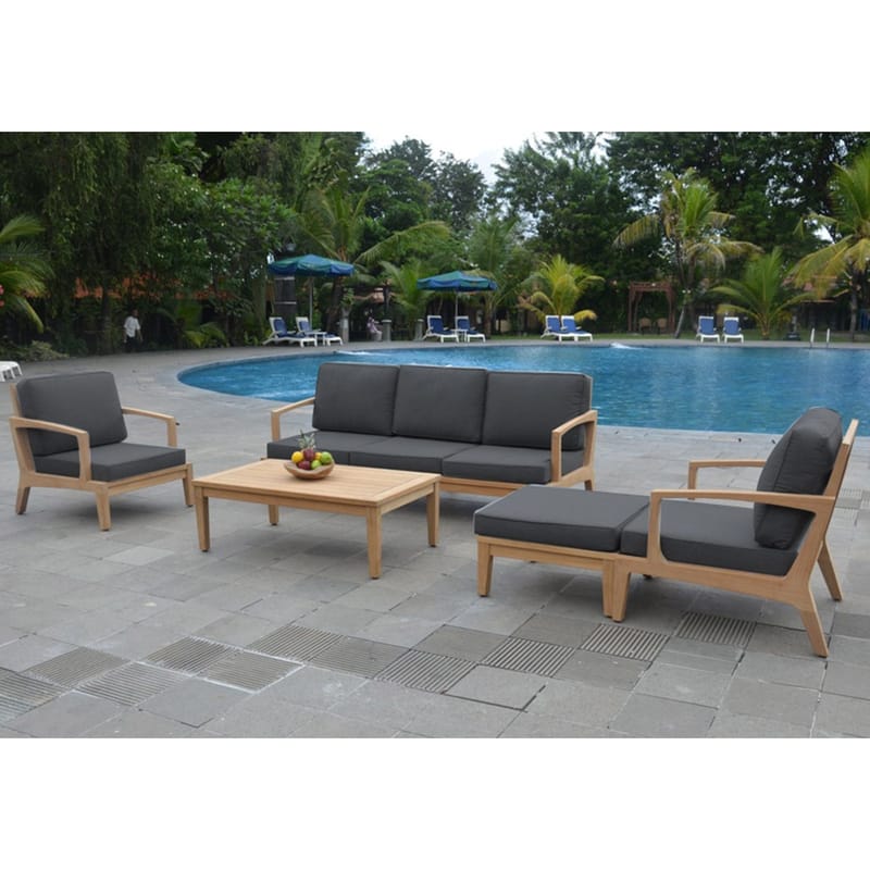 Pall Maldive Teak - brun - Utemöbler - Balkong - Balkongmöbler - Balkongstol