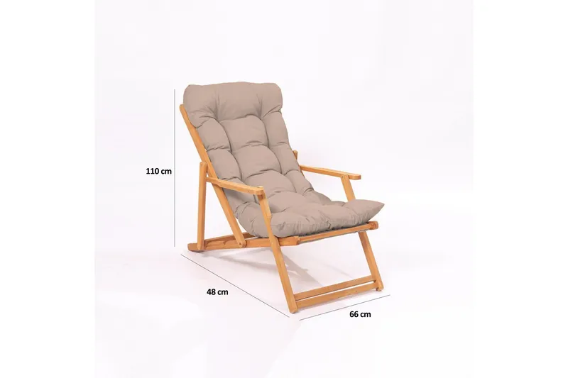 Parvez Balkonggrupp 2-sits - Beige - Utemöbler - Balkong - Balkongmöbler - Balkonggrupp & balkongset