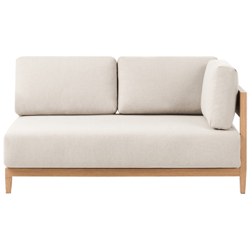 Soffa utomhus med Bord 2-Sits Sampieri - Brun/Beige - Utemöbler - Loungemöbler - Soffgrupp utomhus
