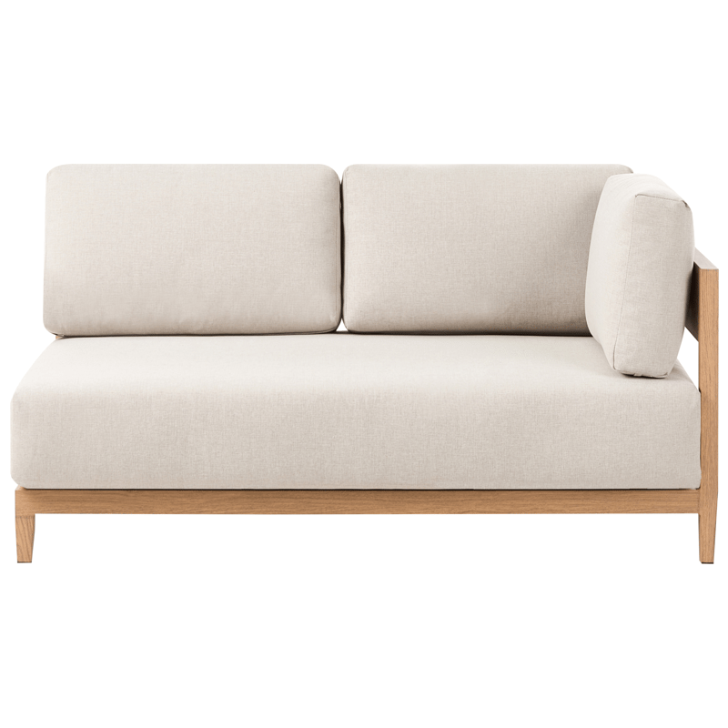 Soffa utomhus med Bord 2-Sits Sampieri - Brun/Beige - Utemöbler - Loungemöbler - Soffgrupp utomhus