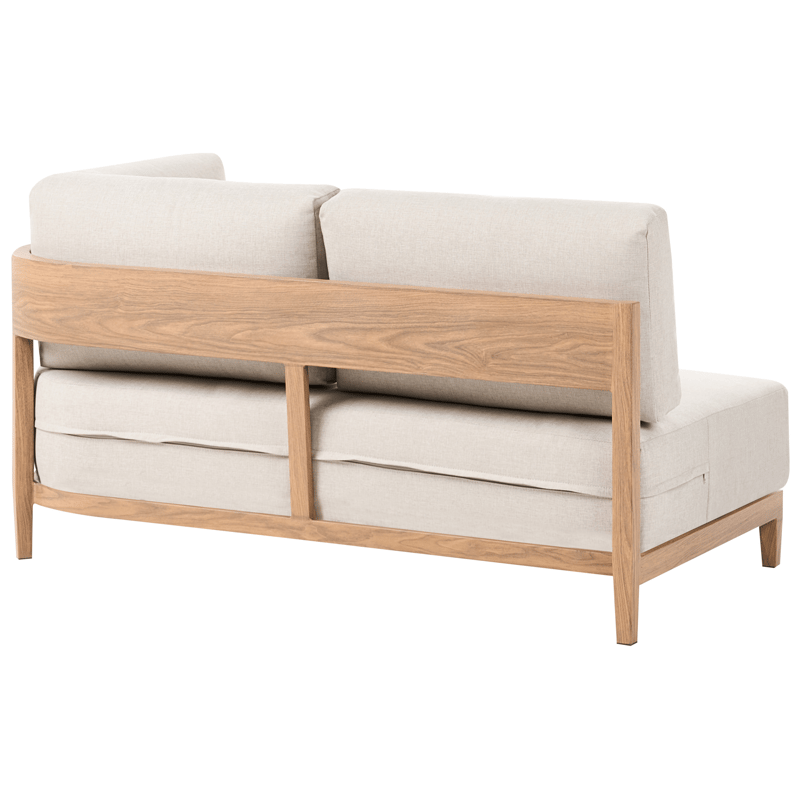 Soffa utomhus med Bord 2-Sits Sampieri - Brun/Beige - Utemöbler - Loungemöbler - Soffgrupp utomhus