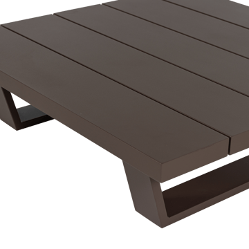 Soffbord Bear 87 cm Utomhus - Brun - Utemöbler - Balkong - Balkongmöbler - Balkongbord