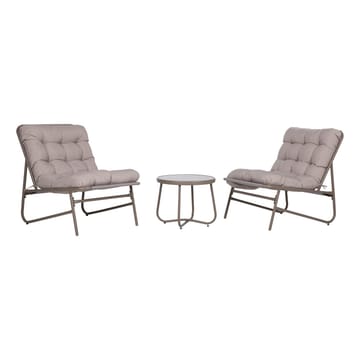 Trädgårdsmöbelset Jive bord och 2 stolar - Taupe - Utemöbler - Balkong - Balkongmöbler - Balkonggrupp & balkongset