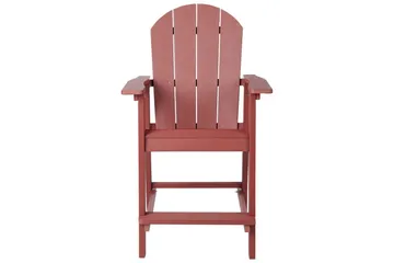 Trädgårdsstol Adirondack - Röd, 58x71x124 cm - Utemöbler - Balkong - Balkongmöbler - Balkongstol