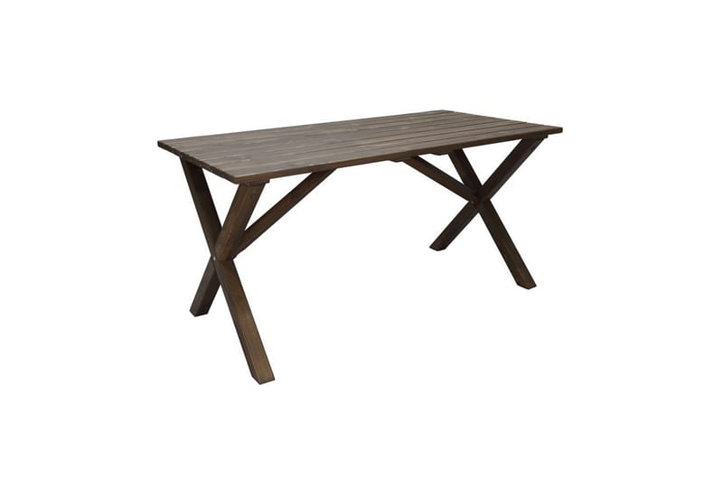 Utomhusmöbelgrupp 150 cm Bord & 4 Belize grå stolar Brun - Brun - Utemöbler - Utegrupp - Matgrupp utomhus