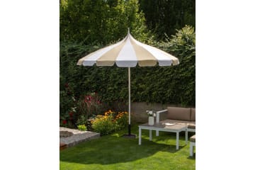 Balkongparasoll Minoa Beige/vit - Beige/vit - Utemöbler - Solskydd - Parasoll - Balkongparasoll