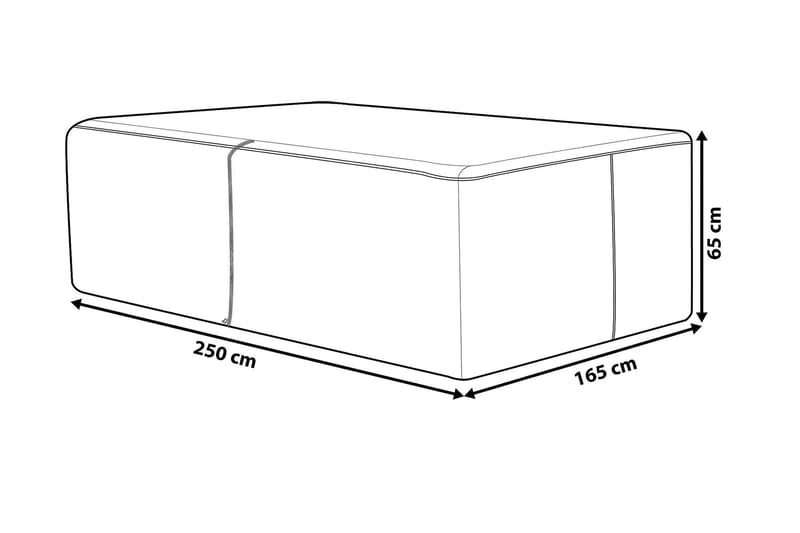Sano Regnskydd 165|250 cm - Vit - Utemöbler - Dynförvaring & möbelskydd - Överdrag utemöbler