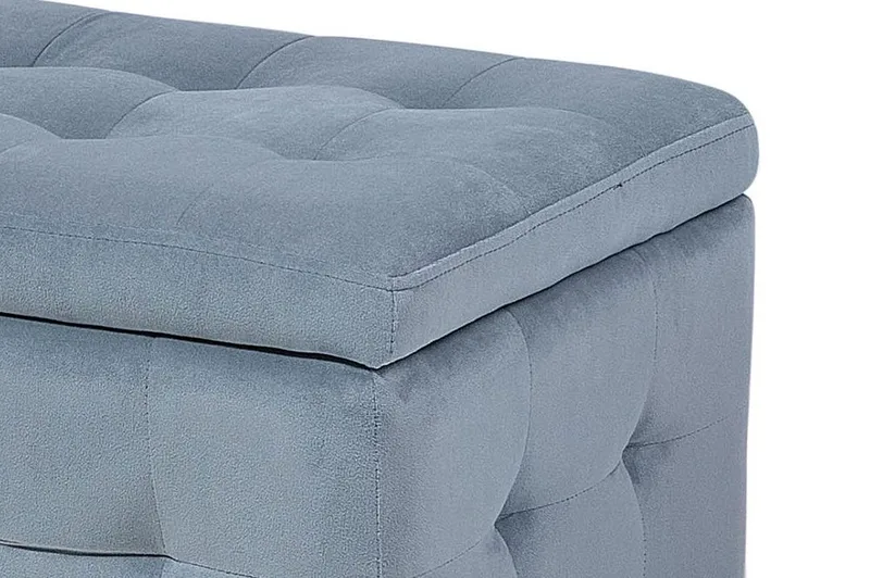 Michigan Dynbo| 42|72|40 cm - Grå - Möbler - Stolar & fåtöljer - Pall & puff - Fotpall - Chesterfield fotpall